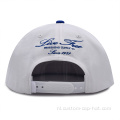 Groothandel dubbele kleur platte borduurwerk snapback cap